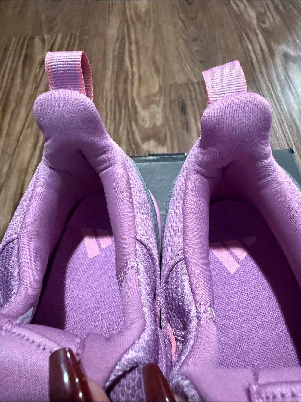 adidas Women’s Pink Athletic Slip-On Sneakers - Picture 6 of 12